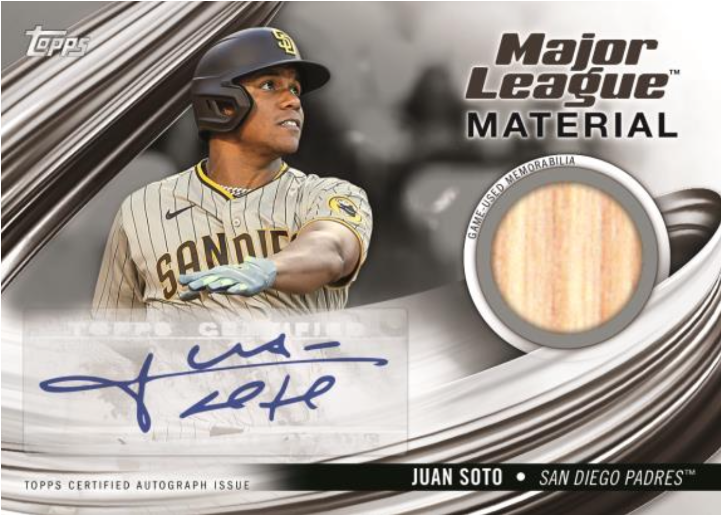 Juan Soto Autographed 2023 Topps Card #1 San Diego Padres