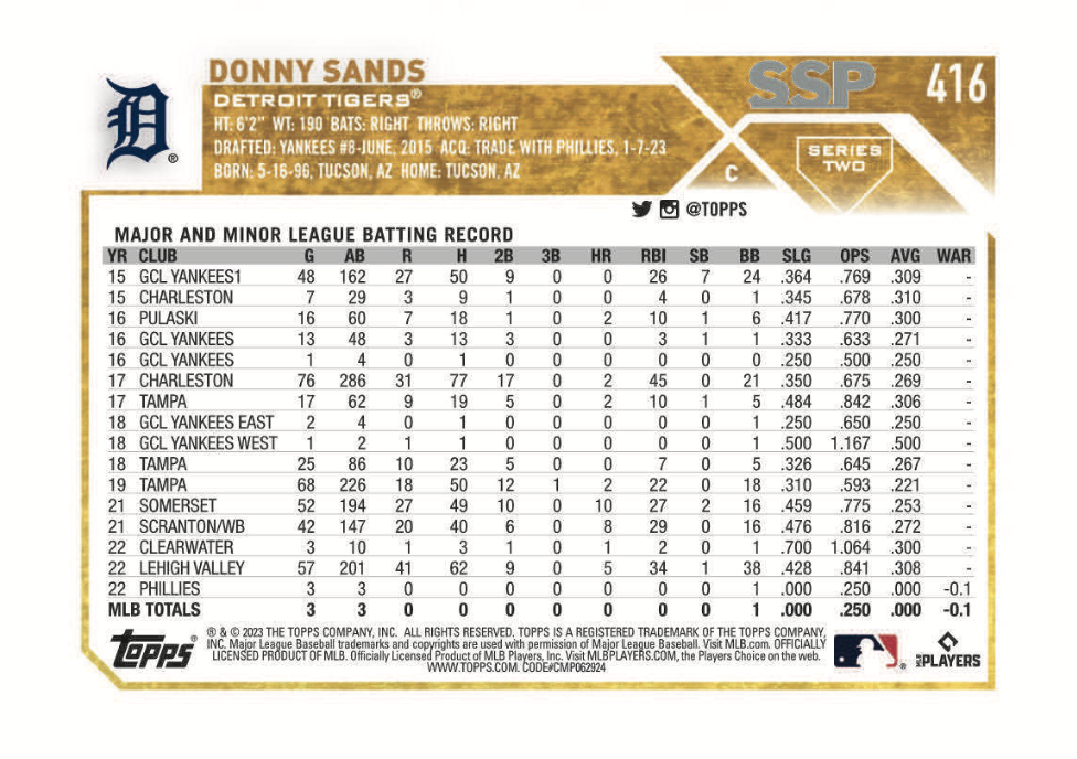 Series 2 Rookies Topps Ripped