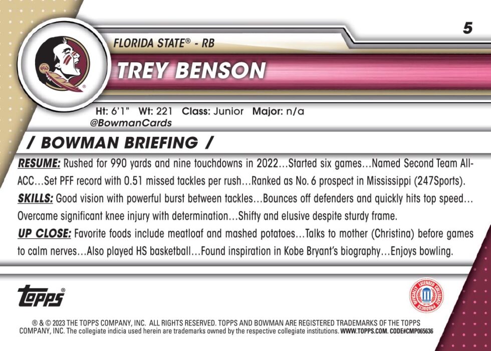 Trey Benson