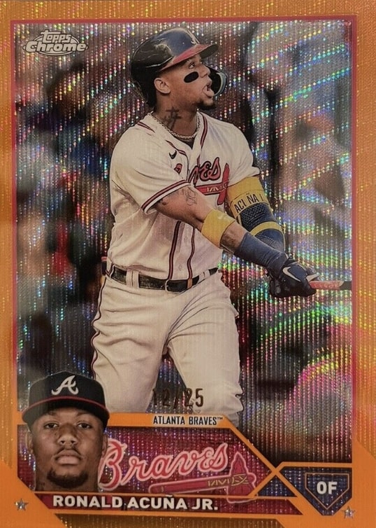 Ronald Acuña Jr. 2023 Chrome MVP Buyback Topps Five Topps Ripped