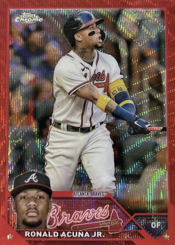 Ronald Acuña Jr. 2023 Chrome MVP Buyback Topps Five Topps Ripped