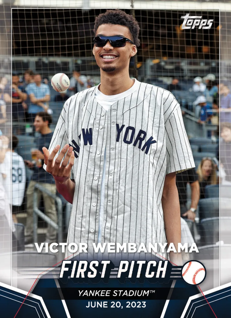 Topps 4枚セット　インサートカード　First Pitch/Let’s Play Ball　Victor Wembanyama　Myke Towers　Bush 　CJ Stroud　2024 Topps Series 2