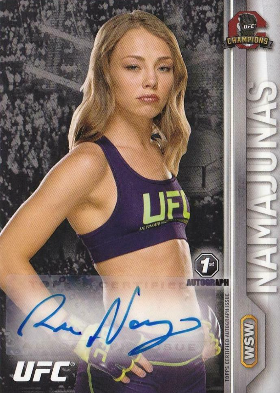 Topps UFC Fighter Profile | Rose Namajunas - Topps Ripped