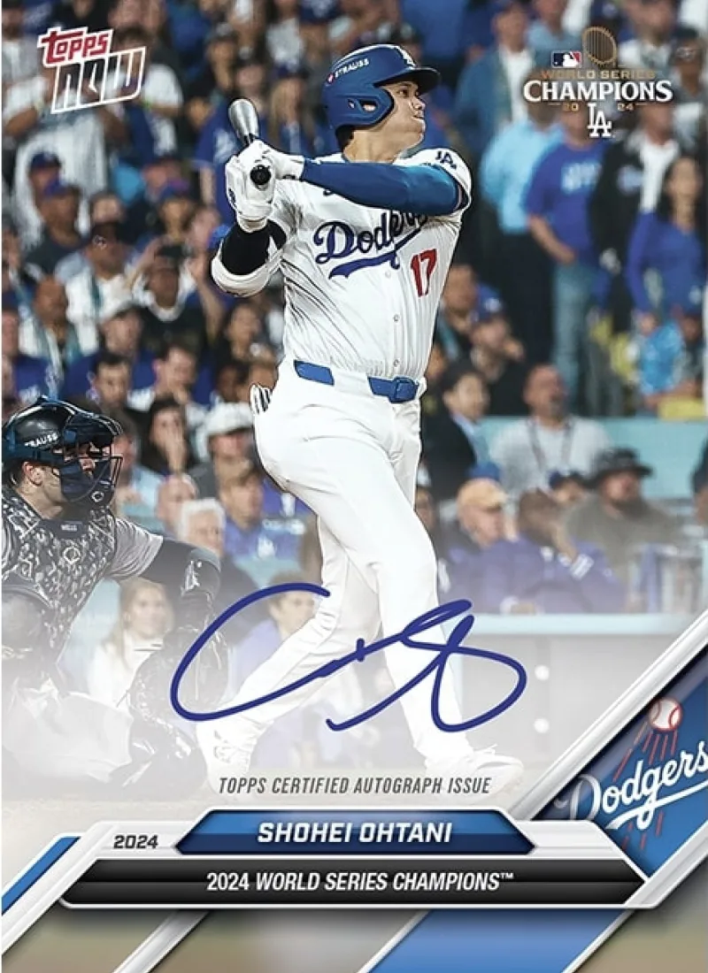 TOPPS NOW®、ワールドシリーズチャンピオンのドジャースを祝福 - Topps 
