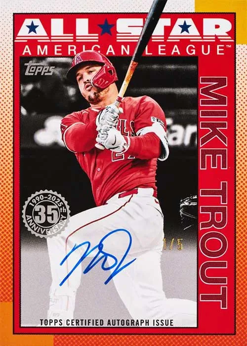 2015 Topps Series 2 Baseball All-Star Autographs Mike Trout