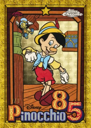 2025 Topps Chrome® Disney | History of Pinocchio Cards + Pinocchio’s 85th Anniversary