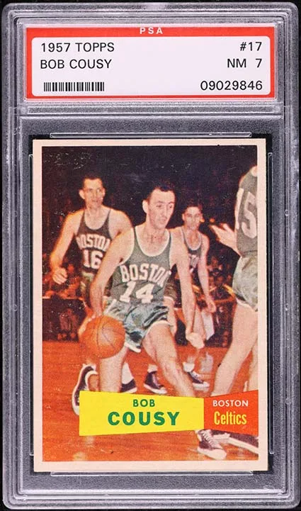 1957-58 Topps Basketball Bob Cousy Rookie Card