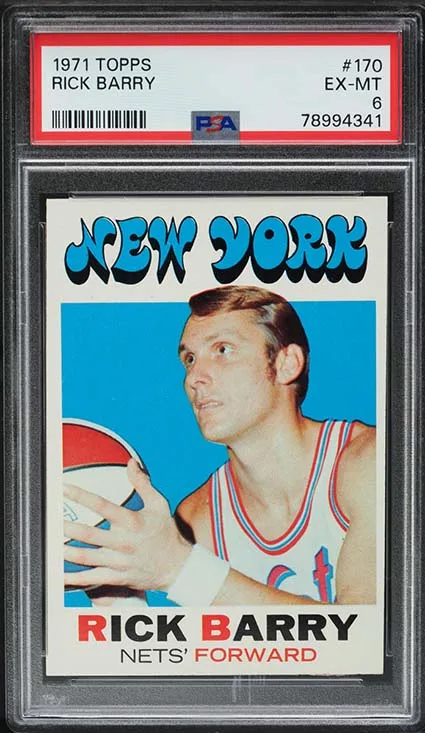 1971-72 Topps Rick Barry Rookie Card