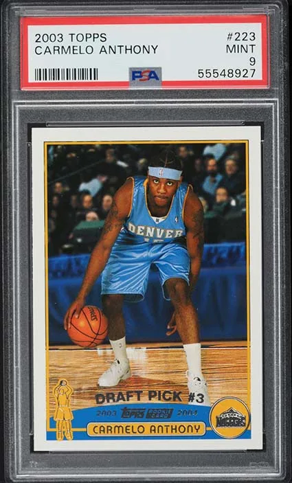 2003-04 Topps Basketball Carmelo Anthony Rookie Card