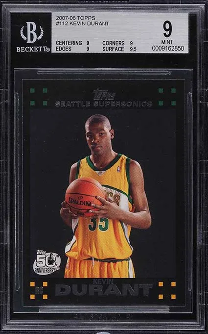 2007-08 Topps Basketball Kevin Durant Rookie Card
