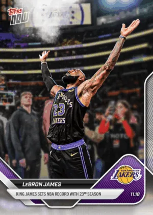 LeBron Makes History with Topps NOW® Card and More