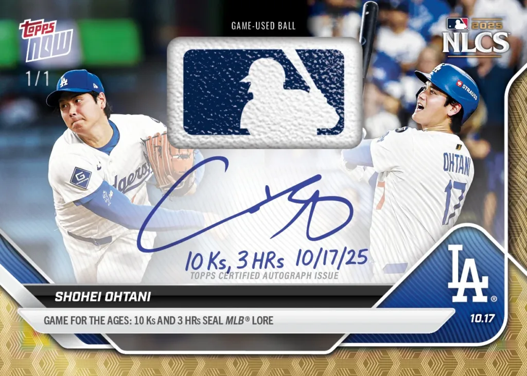 MLB Topps NOW®で大谷翔平の伝説的なシーズンを振り返る(ポスト
