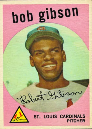 Bob Gibson’s Iconic 1959 Topps Baseball Rookie Card