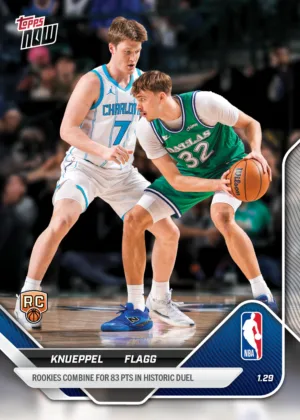Cooper Flagg and Kon Knueppel Make Relic History on NBA Topps NOW®