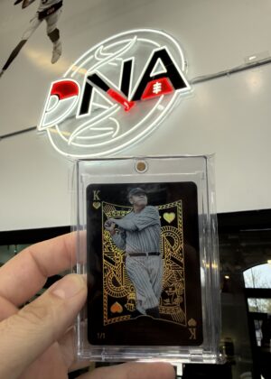 Collector Catches Pack from Mike Trout, Pulls Babe Ruth 1/1 at Topps Rip Night