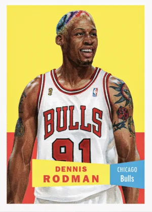 Dennis Rodman joins the 2025-26 Topps NBA Living Set