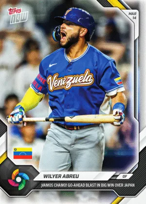 Topps NOW Celebrates Venezuela’s Historic World Baseball Classic Victory