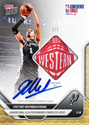 Victor Wembanyama Goes Chrome on NBA Topps NOW®
