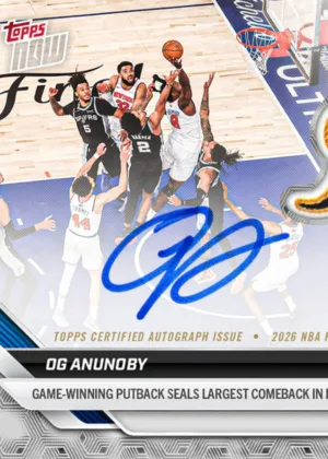 The Net from OG Anunoby’s Finals Game-Winner Lives On in Topps NOW