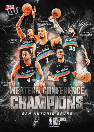 Collect Victor Wembanyama and the San Antonio Spurs Finals Journey on NBA Topps NOW